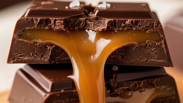 Indulgent Chocolate Caramel Delight - A Decadent Treat.