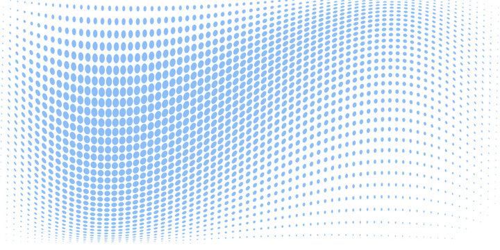 Pola mulus dari titik-titik polka biru yang digambar tangan pada latar belakang putih, menciptakan desain wallpaper abstrak yang tenang dan lucu.