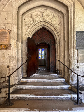 Gothic Stone Archway, Westminster Abby, London