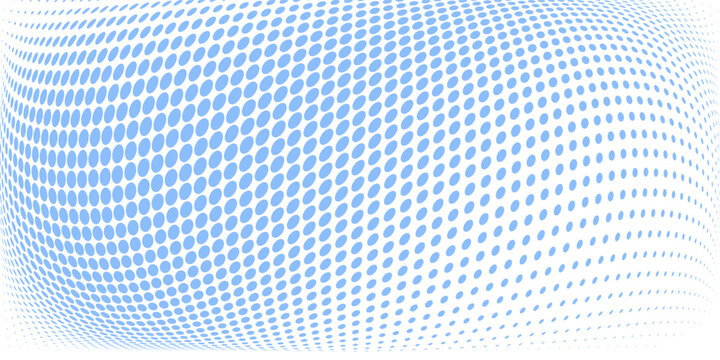 Pola mulus dari titik-titik polka biru yang digambar tangan pada latar belakang putih, menciptakan desain wallpaper abstrak yang tenang dan lucu.