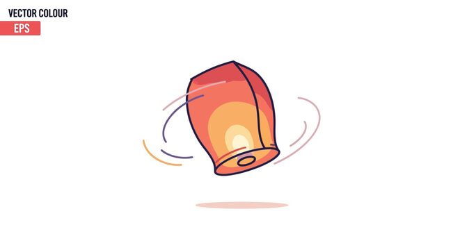 Sky Lantern Flying