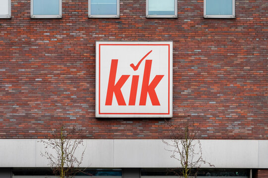 KiK discount clothing store with logo sign. German textile discounter chain shop. Signboard with brand logotype on December 14, 2025 in Czestochowa, Poland.