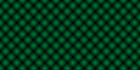 Fototapeta premium Abstract green geometric diamond pattern texture background with 3D gradient effect