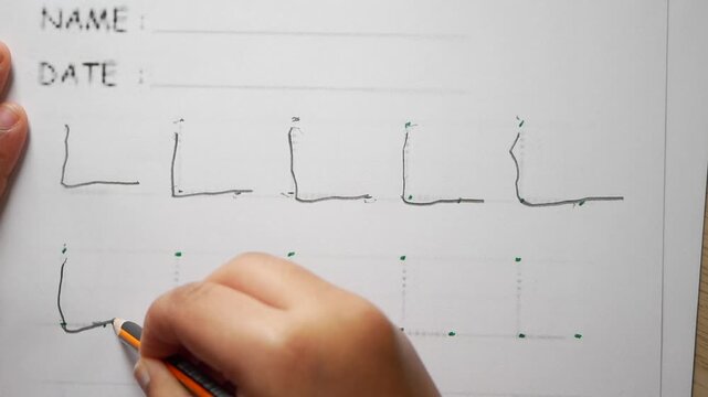 Learning how to draw lines and shapes in class