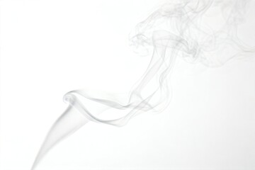 Naklejka premium Abstract smoke swirls on white background