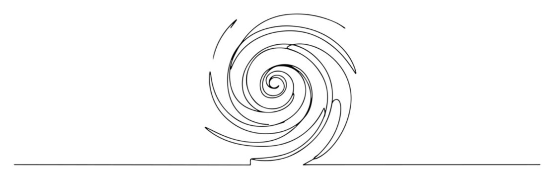 hurricane vortex simple sketch monoline