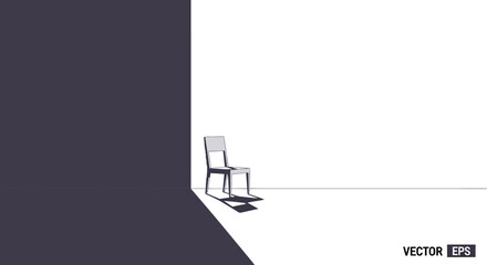 Empty Chair in Stark Light and Shadow © Sifaul