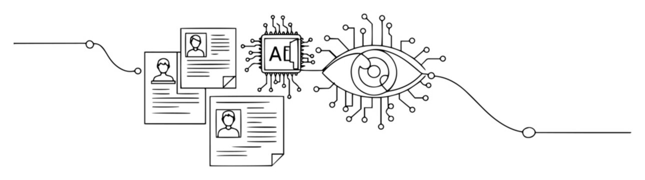 ai eye scanning personal data and documents