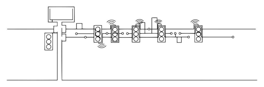 intelligent traffic light system with wireless control