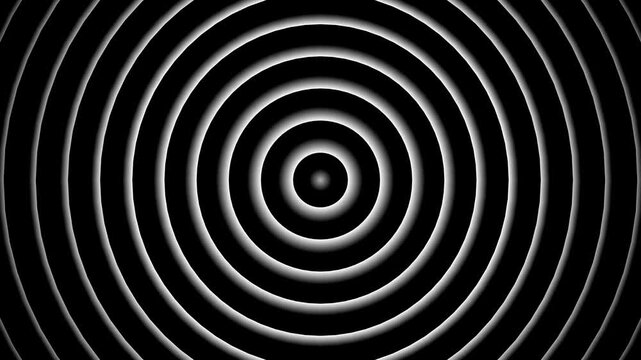4K Radio waves animation on black background. network tower produced radio wave concept. e_374. Radio waves waves background. network tower produced radio wave concept