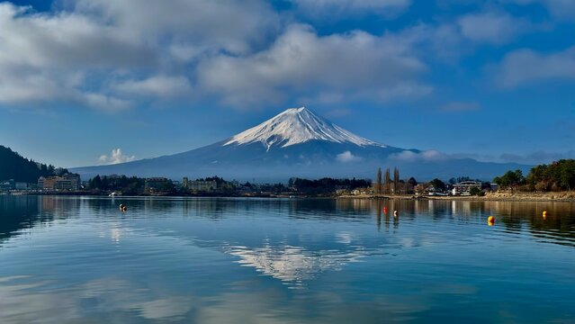 Mount Fuji viewed from Kawaguchiko lake