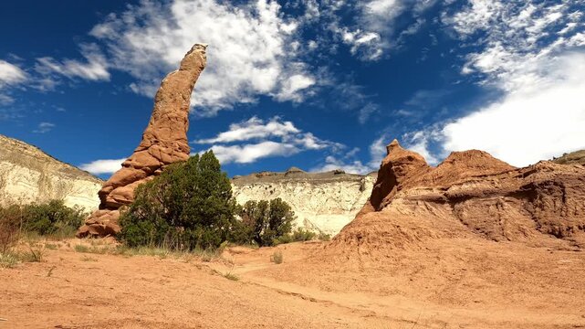 Utah 0617 Kodachrome Basin monolithic stone spires sandstone spires and columns called sand pipes or clastic dikes