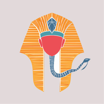 Pharaoh's Mask with Cobra