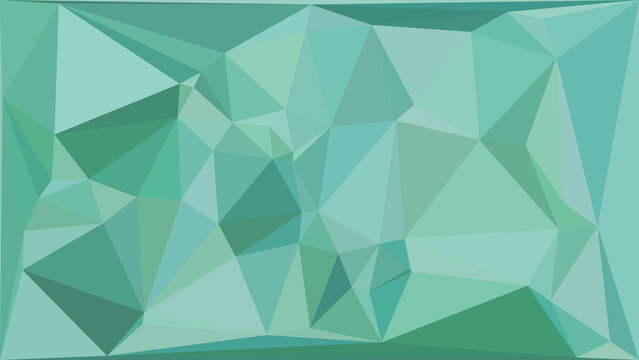 Abstract geometric low poly background with vibrant green polygons, digital art, modern design