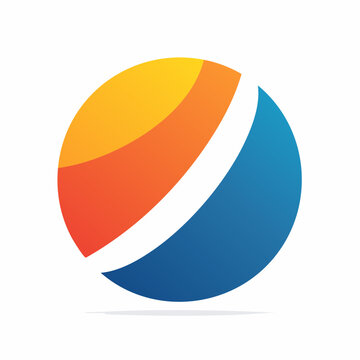Abstract Sphere Logo with Gradient Colors