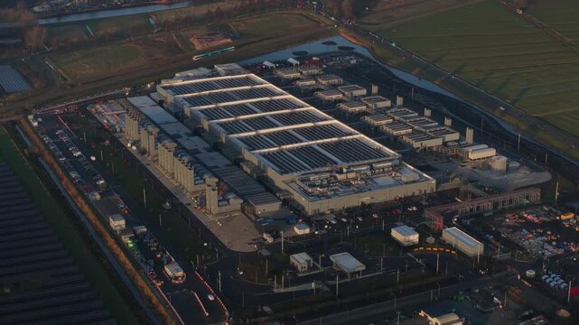 Aerial Views of Data Centers in The Netherlands