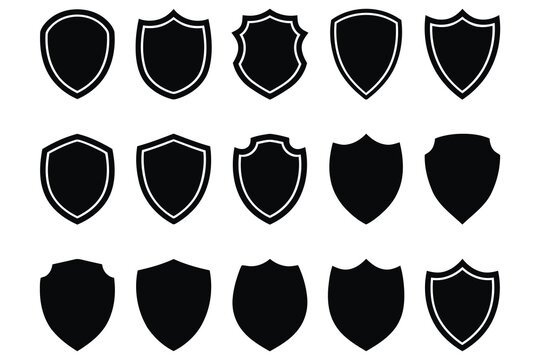 Football shield collection diverse emblem designs for teams leagues and sports branding