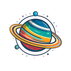 Colorful illustration of a planet 10. © Egar