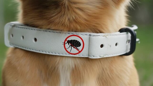 Anti-parasite and anti-flea collar. For dogs.