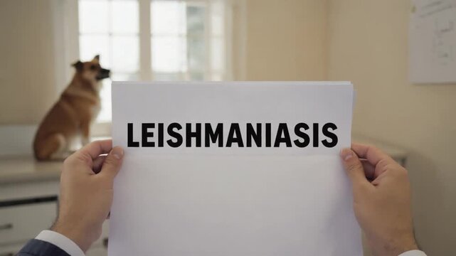 Veterinarian's report on dogs with "leishmaniasis".