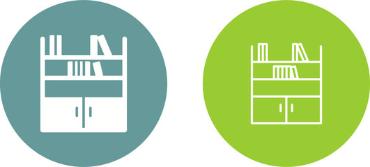 Book Shelf Vector Icon © Malik Grafix