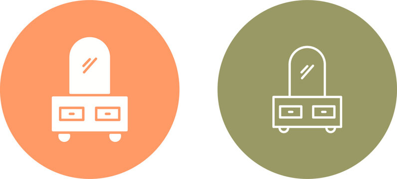 Dressing Table Vector Icon
