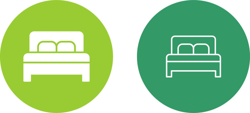 Double Bed II Vector Icon