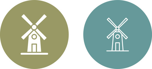 Windmill Vector Icon © Malik Grafix