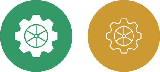 Fototapeta premium Wheel Vector Icon