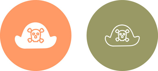 Pirate in Hat Vector Icon © Malik Grafix
