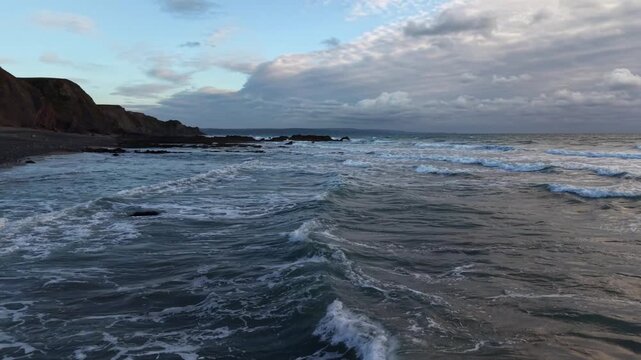 Atlantic spectacular surf reaches the shores