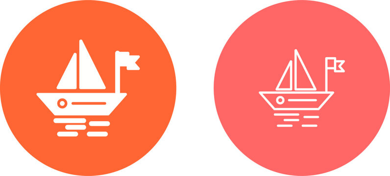 Small Boat Vector Icon