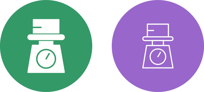 Weight Scale Vector Icon
