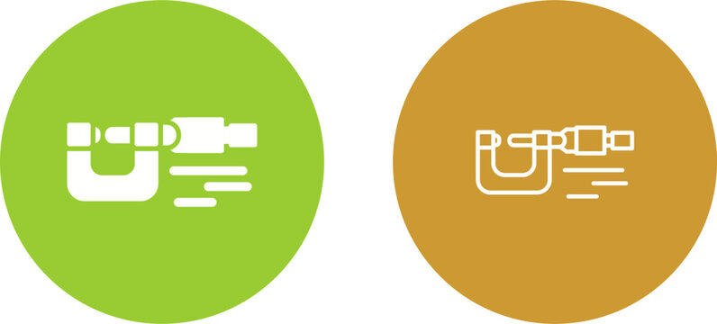 Micrometer Vector Icon