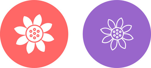 Obraz premium Sunflower Vector Icon