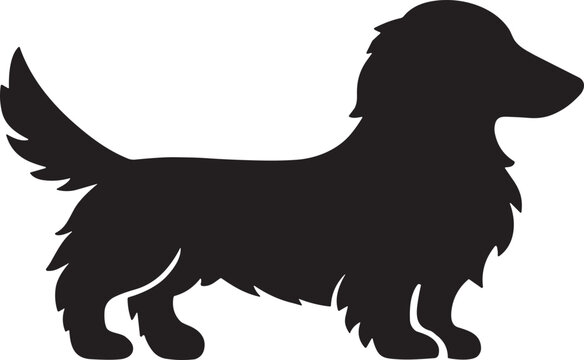 long haired dachshund svg, dachshund silhouette svgwiener dog svg, dachshund svg, dog silhouette svgsausage dog svg