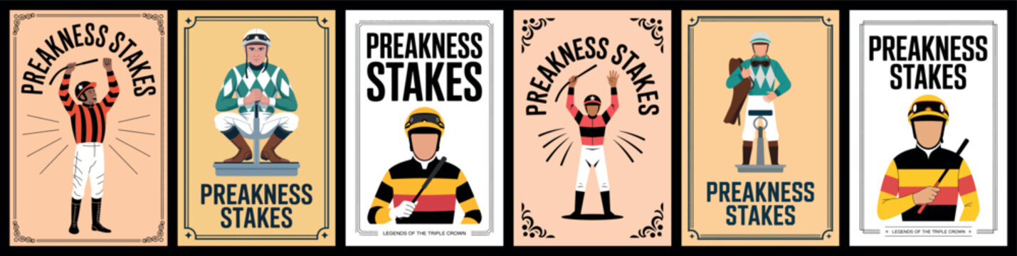 Preakness Stakes Jockey and Racing Posters Collection
