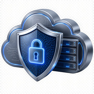 Cybersecurity Shield with Cloud Server for Data Protection and Network Security
