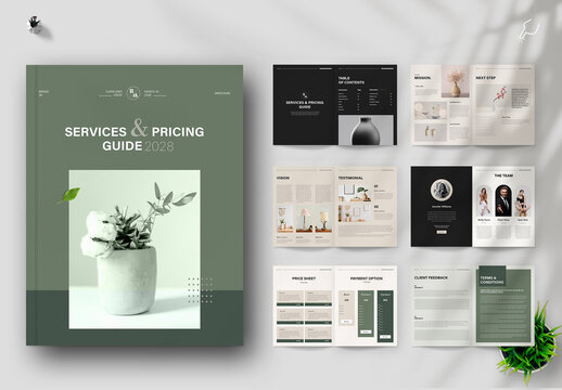 Services & Pricing Guide Brochure Template