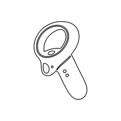 vr controller outline icon virtual reality gaming device illustration © SAJADA