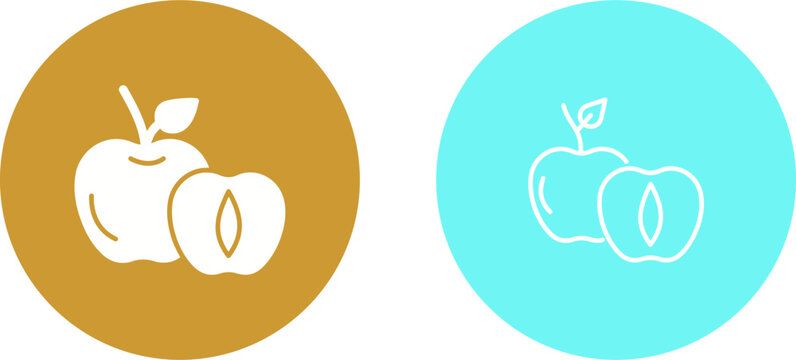 Apricot Vector Icon