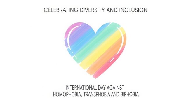Rainbow heart celebrating diversity and inclusion