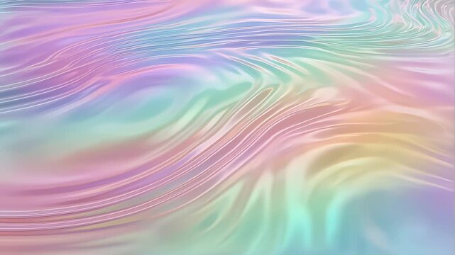 Abstract holographic swirl ripple waves seamless loop background