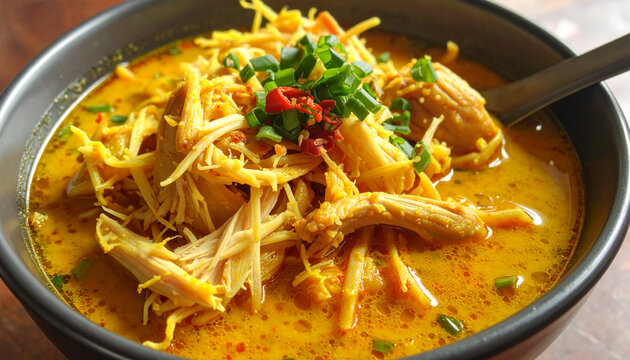 Bowl of curry soup