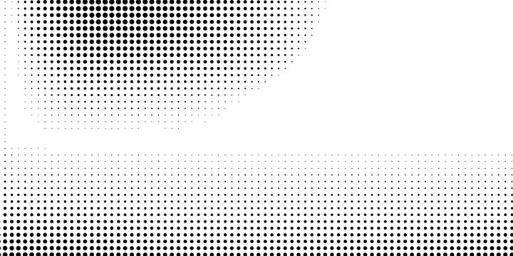 Abstract gradient halftone wave dotted textured pattern. Retro comic pop art backdrop with halftone dots design. Vintage backdrop for comic superhero text, speech bubble, message. Vector ilustration
