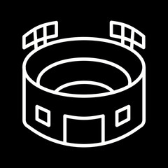 Sports Stadium Vector Icon © Muhammad