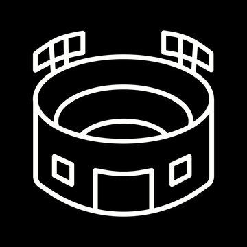 Sports Stadium Vector Icon