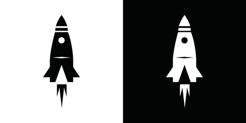 Simple vector rocket logo © choirul