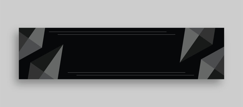 Abstract Dark Polygon Website Header Design