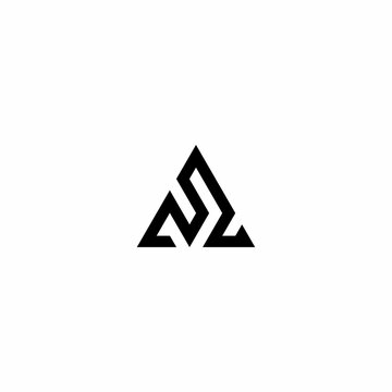 Abstract geometric logo design combining letters A and M into a clean, modern triangle shape. Ideal for tech, corporate, and creative studio branding.